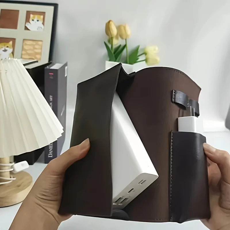 Electronics Travel Organizer Case with Multiple Compartments - Portable Tech Accessories Storage for Chargers, Cables, Earphones