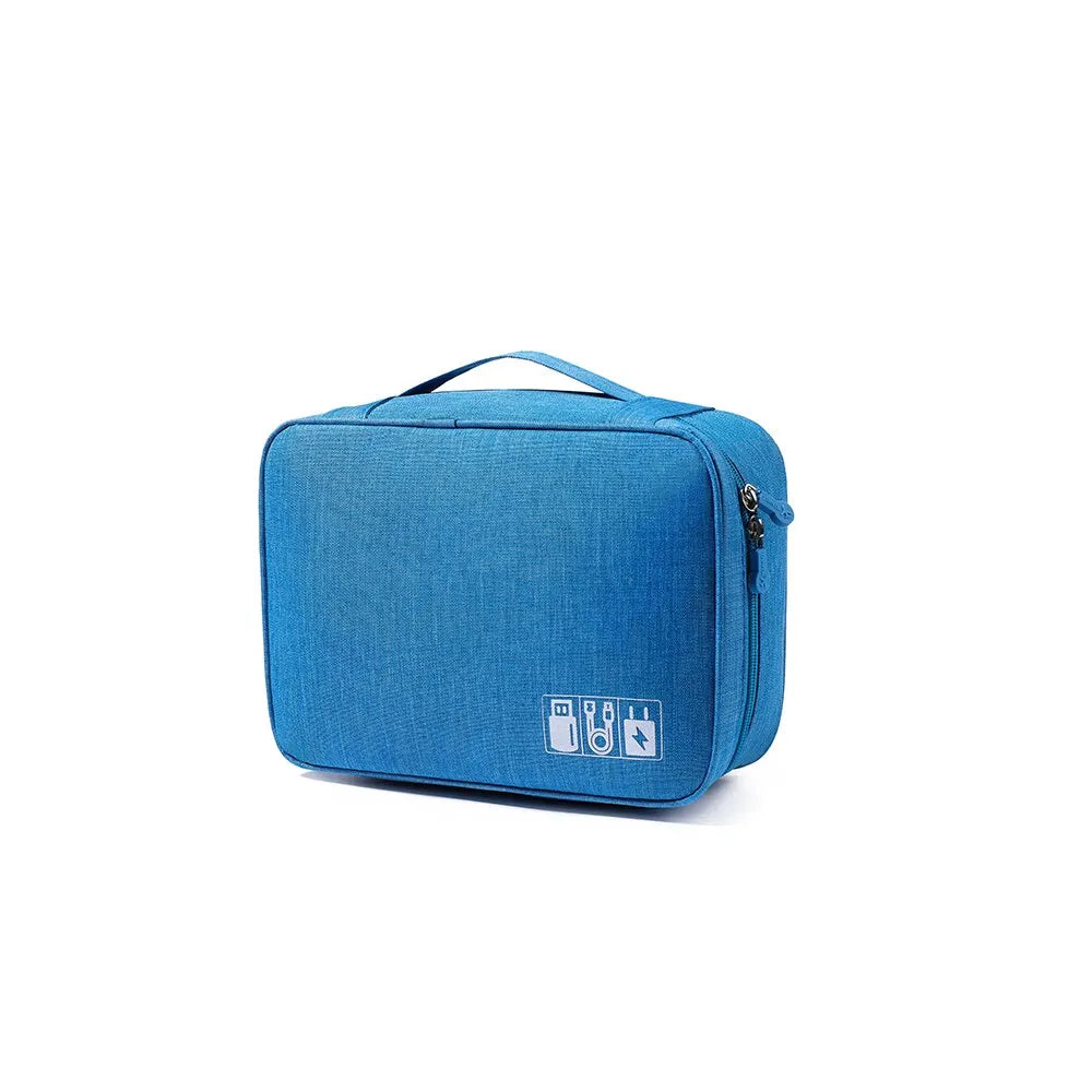 Travel Cable Storage Bag Multifunctional Digital Bag Portable WaterProof Digital Electronic Organizer USB Data Line Charger Plug