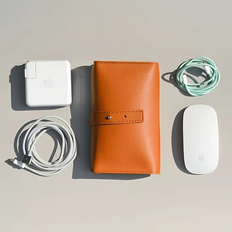 Electronics Travel Organizer Case with Multiple Compartments - Portable Tech Accessories Storage for Chargers, Cables, Earphones